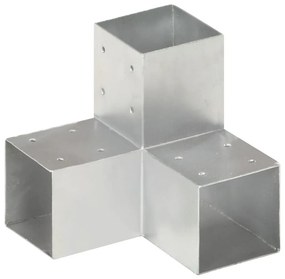 vidaXL Base para poste em forma de Y 91x91 mm metal galvanizado