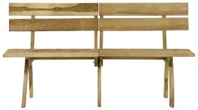 Banco de jardim 160 cm pinho impregnado