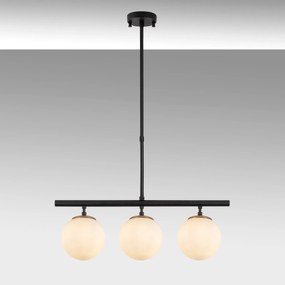 Candeeiro Suspenso Atmaca – Preto Antigo Branco – 60 x 15 cm