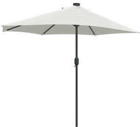 Parasol de Jardim Meio Areia Largo Alumínio