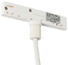 Candeeiro Pendente Moderno Branco e Bege para Sistema de Trilho Monofásico - Slimline Keno