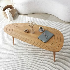 Mesa de Café Sweet – Cor Teak – 115x38x50cm