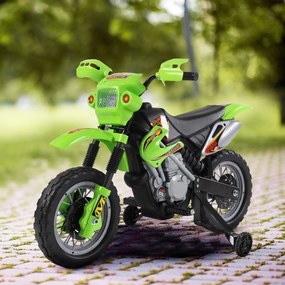 Moto elétrica para crianças, moto de cross para crianças com bateria de 6 V, faróis, músicas e rodas de apoio, dos 3 aos 6 anos, capacidade de carga d