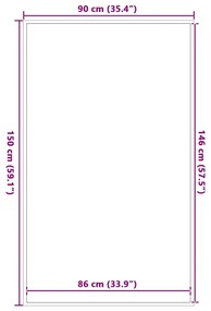 Capacho 90x150 cm castanho