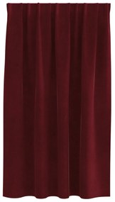 Cortinas Blackout vidaXL com fita superior 2 pcs Bordô Veludo