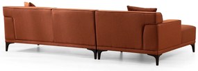 Sofá de Canto Petra – Laranja – 145 x 250 cm