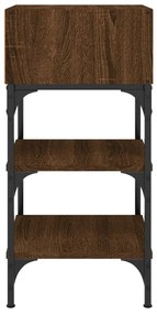 Mesas cabeceira 2pcs 35x34,5x70 deriv.madeira carvalho castanho