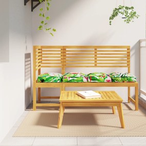 vidaXL Almofadas de Palete para Assento 4 pcs Selva Tropical 40x40x8 cm Tecido Oxford