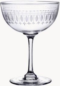 Taças de champanhe em cristal artesanal Ovals, conjunto de 4