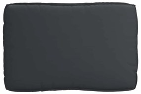 Almofada de Palete para Assento Preto 120x80x12 cm Tecido Oxford