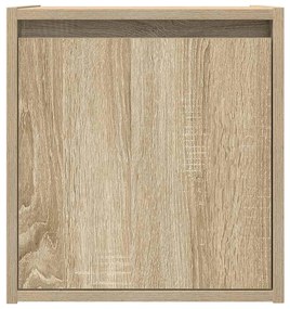 Mesa de cabeceira de parede 38x34x40 cm carvalho sonoma