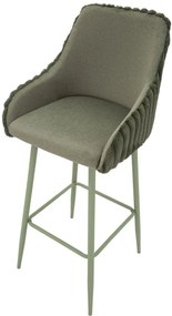CONJUNTO DE 2 BANCOS DE BAR ALASKA VERDE 52X46X111 CM (ALTURA DO ASSENTO 78 CM)