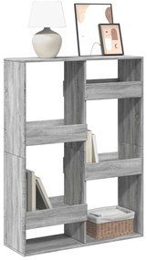 Estante 100x33x135 cm derivados de madeira cinzento sonoma