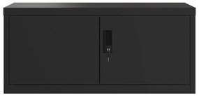 Arquivador 90x40x130 cm aço preto