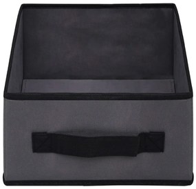 Armário de arrumação com 6 gavetas 55x29x55 cm aço cinzento