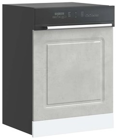 Painel máquina lavar louça Kalmar 60x1,5x67 cm cinza cimento