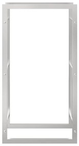 Suporte para lenha 50x28x94 cm aço inoxidável