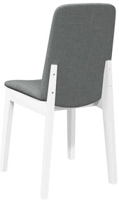 Cadeiras de jantar com almofadões 2 pcs madeira maciça branco