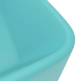 Lavatório luxuoso 41x30x12 cm cerâmica verde-claro mate