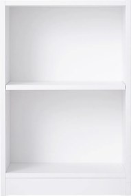 Mesa de apoio com prateleira ajustável, mesa de cabeceira 30 x 40 x 60 cm com compartimentos abertos Branco