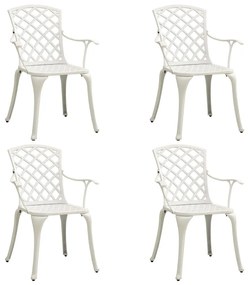 5 pcs conjunto de bistrô alumínio fundido branco
