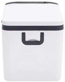 Mala térmica com pega e adaptador 18 L PP e PE preto/branco