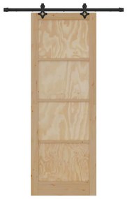 Porta Deslizante com Conjunto de Hardware 'ORKDAL'Madeira Sólida de Pi