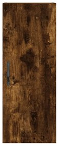 Armário parede 34,5x34x90 cm derivados madeira carvalho fumado