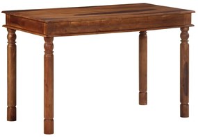 Mesa de jantar 120x60x77 cm madeira maciça de acácia