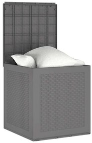 Caixa de Armazenamento para Jardim Cinzento-Claro 55x53x57 cm PP