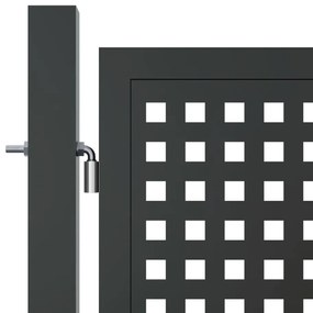 Portão de jardim 400x175 cm aço antracite
