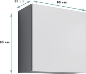 Armário Modular Sopo – 60x60 cm – Branco Alto Brilho – Suspenso com Po