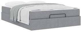 Estrutura da Cama Outros Cinzento-claro 160 x 200 cm tecido