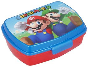 Sanduicheira Super Mario Plástico Vermelho Azul (17 X 5.6 X 13.3 cm)