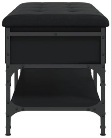 Banco sapateira 82x42x45 cm derivados de madeira preto