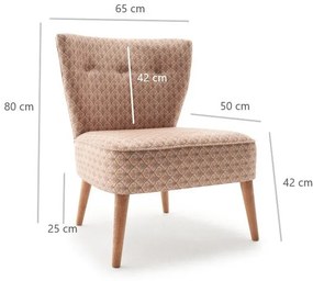 Cadeira Wing Viola – Multicolor – 65x80x65 cm