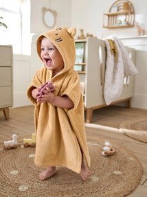 Agora -25% | Poncho de banho personalizável, Animais, para bebé ocre