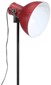 Candeeiro de pé 25 W 61x61x90/150 cm E27 vermelho desgastado