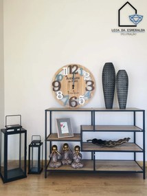 Jarras Decorativas Quadrados Preto&amp;Cinza - 48 centímetros