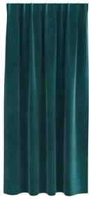 Cortinas Blackout vidaXL com fita superior 2 pcs Veludo Verde Escuro