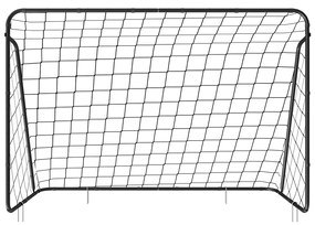 Baliza de futebol para crianças 300 x 120 x 205 cm Preta