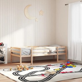 Estrutura de cama infantil 90x200 cm madeira de pinho maciça