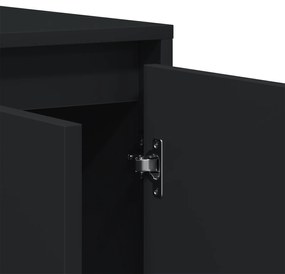 Aparador Preto Preto Madeira engenheirada 120 x 41 x 75 cm