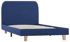 Estrutura de cama 90x200 cm tecido azul