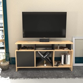 Móvel para TV Auburn – Carvalho Antracite – 120 cm x 29,9 cm x 60,6 cm
