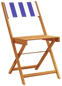 3pcs conjunto bistrô tecido/madeira maciça padrão azul e branco