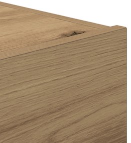 Camas de cabeceira vidaXL com luzes LED 2 pcs Carvalho Artesanal 45x40