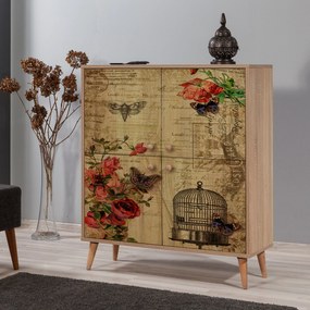 Armário Multiusos Multilux – Carvalho Sonoma – 95x111x36 cm