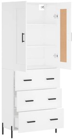 Armário alto 69,5x34x180 cm derivados de madeira branco