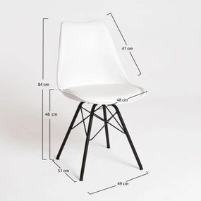 Cadeira Tilsen Metalizada - Branco